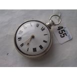 A pair case silver pocket watch by Goldsmith Liverpool