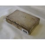 Rectangular slim cigarette box 5” wide Birm. 1896 By JMB