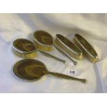 Unusual stained wood dressing table set Birm. 1936 by RW