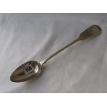 Victorian fiddle pattern basting spoon Exe. 1844 by JO 125g