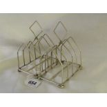 Pair of four division angular bar toast racks 4” wide By S Bros