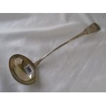 George III fiddle pattern soup ladle London 1808 by Eley Fern, and Shauner 210g