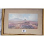 DOUGLAS PINDER – Pixies Cross on Dartmoor 5 ½ x 10 Signed