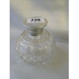 Scent bottle with screw on cover 3.5” dia Birm. 1921 by JGS