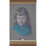 C. McKENNA (19)60 – A pastel of a girl – 16 x 13 Signed and dated