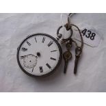 Silver pocket watch