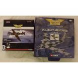 Two boxed scale Corgi models of a Victor and a Boulton Paul Defiant