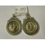Two silver football medals 1931 – 1932