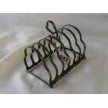 Six division toast rack on bracket feet Birm.1920 By GM Co 100g