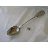 Fiddle pattern basting spoon Lon. 1867 by SS 140g