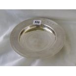 Heavy Amada dish 7in diameter. London 1957. 355g