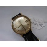 Omega seamaster gilt cased gents wrist watch