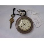 Ladies fob watch marked fine silver