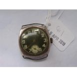 Ingersol gents silver cased wrist watch