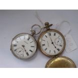 Gents silver pocket watch by Kendal also another