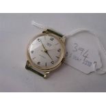 Gents gilt metal wrist watch by Smiths