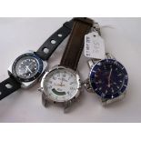 Trans globe gents wrist watch & 2 others