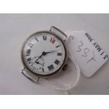 Gents vintage silver wrist watch