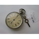 Gents metal cased pocket watch