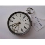 Gents silver cased pocket watch 'The Farringdon'