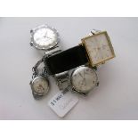 Romer metal wrist watch & 3 others