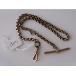 9ct Albert watch chain 13.5" long 10.3g