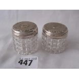 Pair of paste jars ensuite to previous Lot