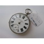 Gents silver pocket watch by Goodman