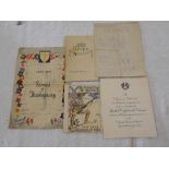 WORLD WAR I EPHEMERA Transportation Pierrots Rest-Camp a scarce folded single sheet concert