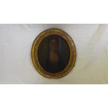 English School Early 18thC oval portrait of lady13.5”x12”