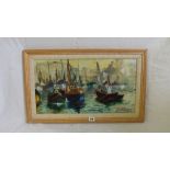 Terry Burke “Brixham Harbour” 11.5”x21”