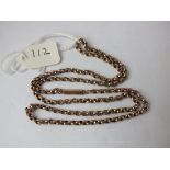 9ct belcher link chain 18" long 5g