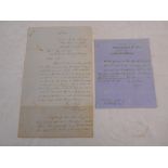 EAST INDIA RAILWAY COMPANY letter dated 20th. June 1864 concerning an employee who after 25 years of