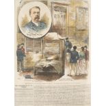 1889 Irish-American whistleblower murdered. A hand-coloured illustrated report of the