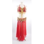 U2 1993 Zoo-TV Tour, 'Mysterious Ways', stage-worn belly-dancer's costume. Worn on stage by the