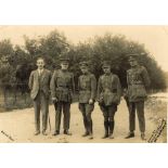 1922 Photograph of Michael Collins with Free State, National Army officers. A photograph of a