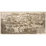 Battle of the Boyne and the Siege of Londonderry, early 18th century engravings. An uncoloured,