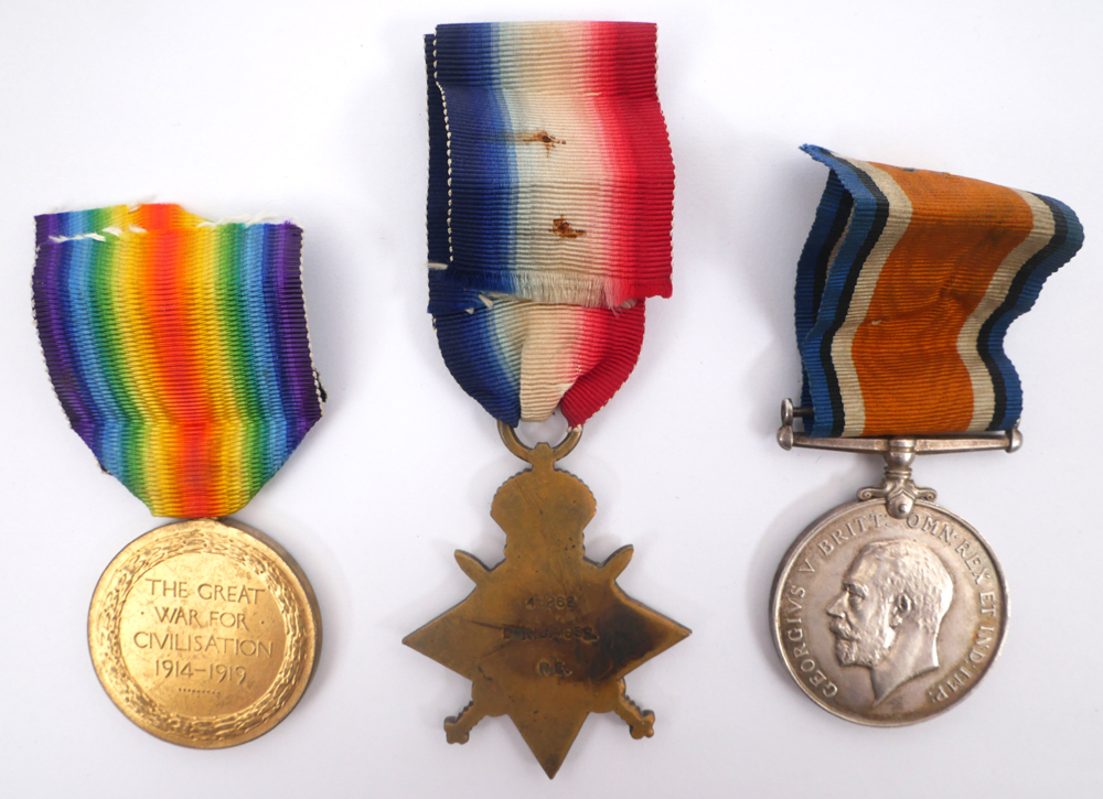 1914-1918 Medals A Great War medal and Victory medal to 43963 GNR. H. J. SWAN. R.A. and a 1914-15 - Image 2 of 2