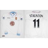 Football 2002-2003 Aston Villa shirt issued to Steve Staunton. Steve Staunton Aston Villa number 11,