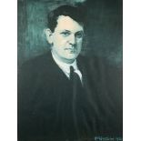 After Leo Whelan RHA (1892-1956) Portrait of Michael Collins A colour lithographic print of the 1922
