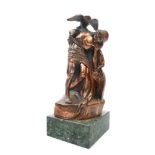 1966: 1916 Rising commemoration sculpture of 'The Dying Cúchulainn' by Oliver Sheppard A bronze