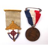 Circa 1935 Companions of Saint Patrick and 1936 Edward VIII Empire Day medals. Gilt and enamel medal