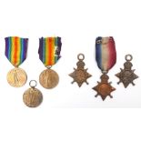 1914-1918 Collection of medals awarded Irish soldiers and sailors. 1914-15 Stars to, 10466 Pte. D.