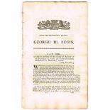 1806-1820: Collection of printed George III Acts for Ireland An extremely large collection of
