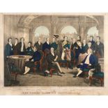 The United Irish Patriots of 1798 Lithograph, framed. Large print depicting the leaders of the