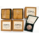 1916-1966 Pearse commemorative medal. Three commemorative silver medals designed by Paul Vincze (