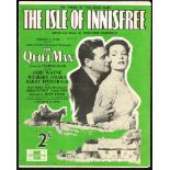 1950s The Quiet Man, sheet music for 'The Isle of Innisfree' and 'Galway Bay' and a collection of '