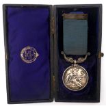 1881 Royal National Lifeboat Institution silver medal to Henry Williams, Coxswain, Kingstown