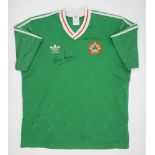 Football 1990-1991 Republic of Ireland international jersey, match-worn by an Irish player and