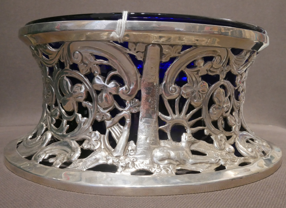 A late 19th century American silver dish ring owned by 'Boss' Croker. A late 19th century silver - Image 2 of 3